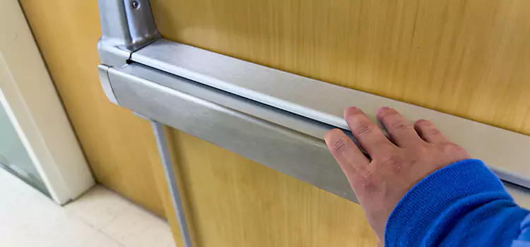 Installing a Push Bar on a Door Pleasant Grove
